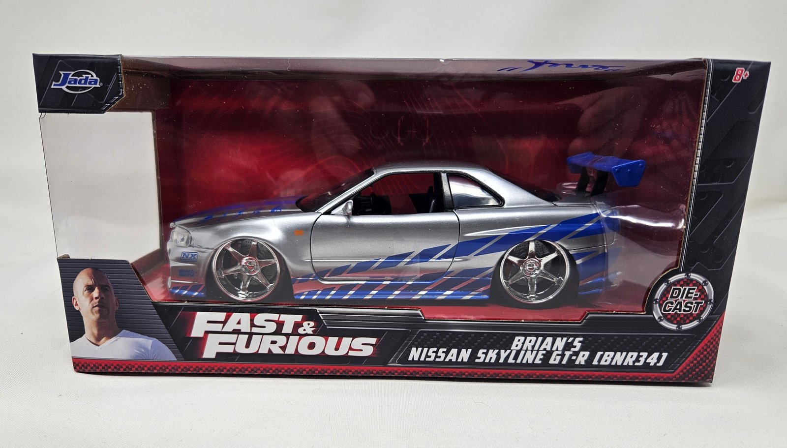 Chad Lindberg Signed Brian’s Nissan Skyline GT-R – 1:32 Die-Cast