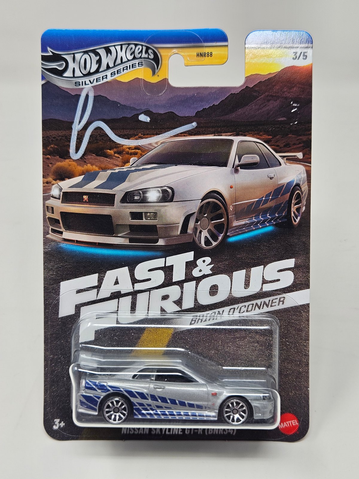 Chad Lindberg Signed Hot Wheels – Brian’s Nissan Skyline GT-R