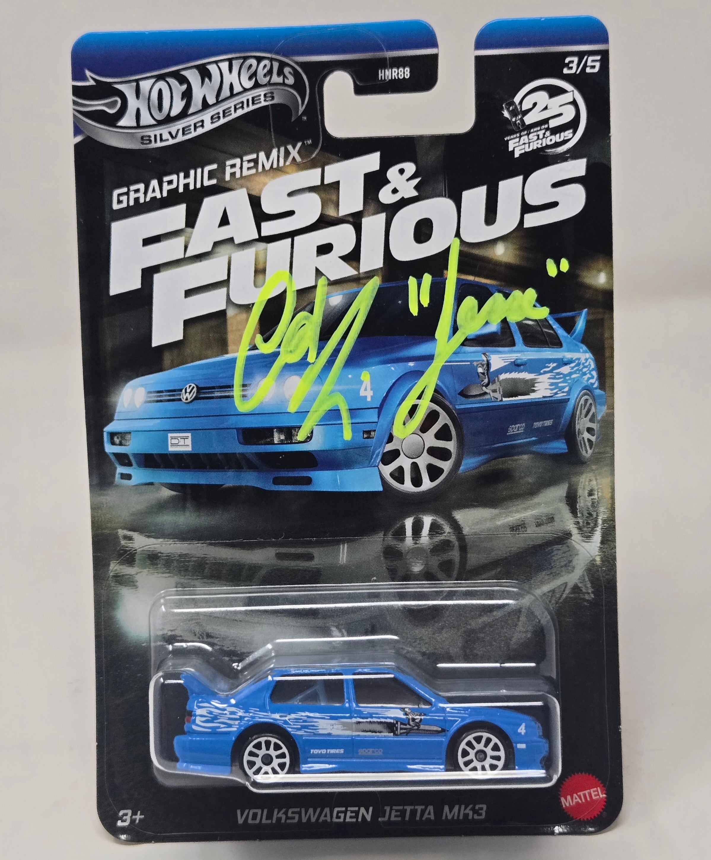Chad Lindberg Signed Fast & Furious Hot Wheels “Graphic Remix” Volkswagen Jetta – Autographed Collectible