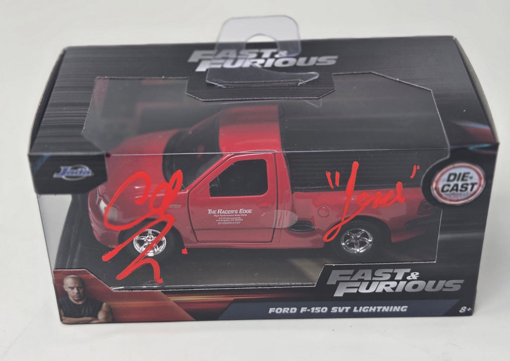 Chad Lindberg Signed Fast & Furious Brian’s Ford F-150 SVT Lightning – 1:32 Die-Cast