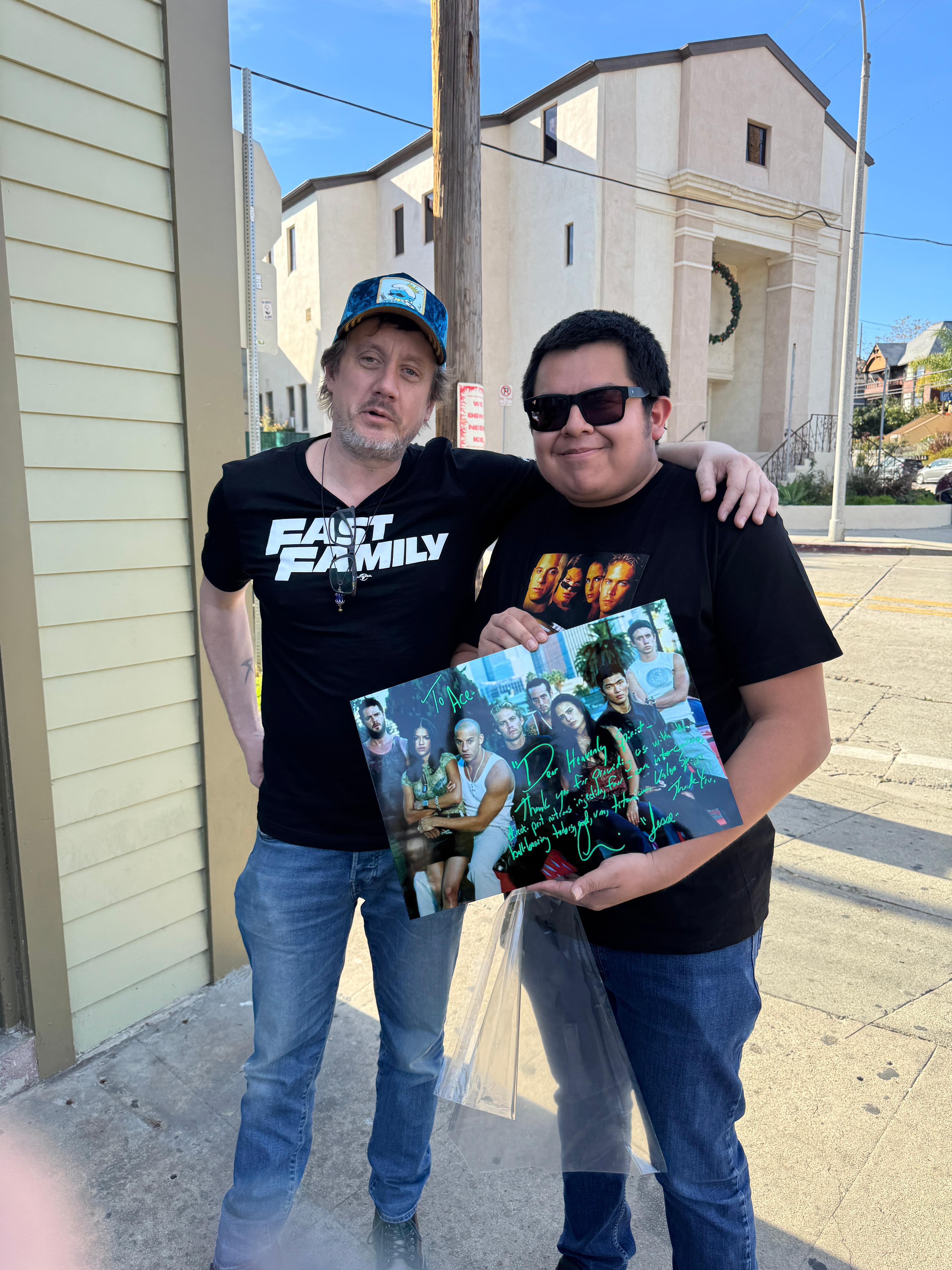 Chad Lindberg Signed Fast & Furious FAMILY Metal Poster – 12" x 18"