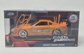 Chad Lindberg Signed Fast & Furious Brian’s Toyota Supra – 1:32 Jada Die-Cast