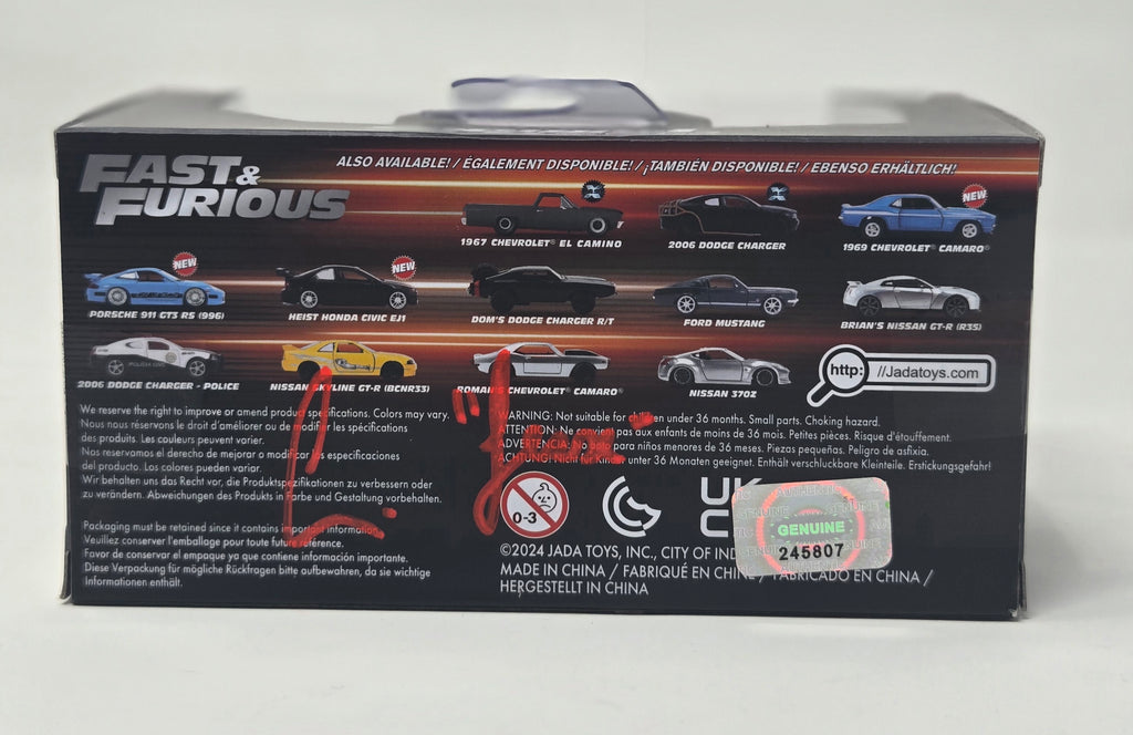 Chad Lindberg Signed Fast & Furious Brian’s Ford F-150 SVT Lightning – 1:32 Die-Cast